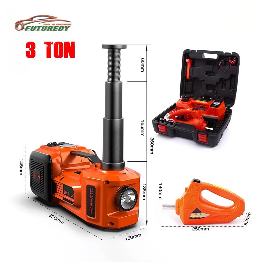5 ton electric car jack with air pump 12v electric hydraulic car kit set